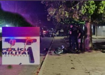  Falha em arma evita tragédia maior, mas jovem acaba morto por policial em cidade de MT
