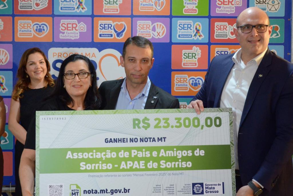 Instituições receberam mais de R$ 380 mil por meio do Nota MT em 2025