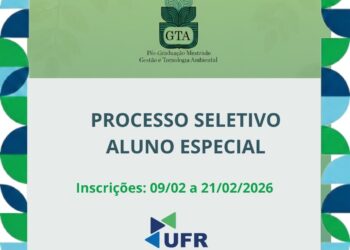 PPGGTA/UFR abre vagas para alunos especiais no semestre 2026/1