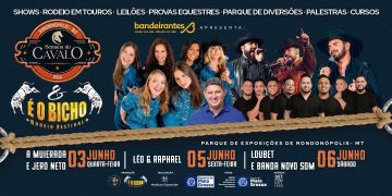 Com entrada gratuita Semana do Cavalo Rondonópolis e É o Bicho Rodeio Festival entram em contagem regressiva